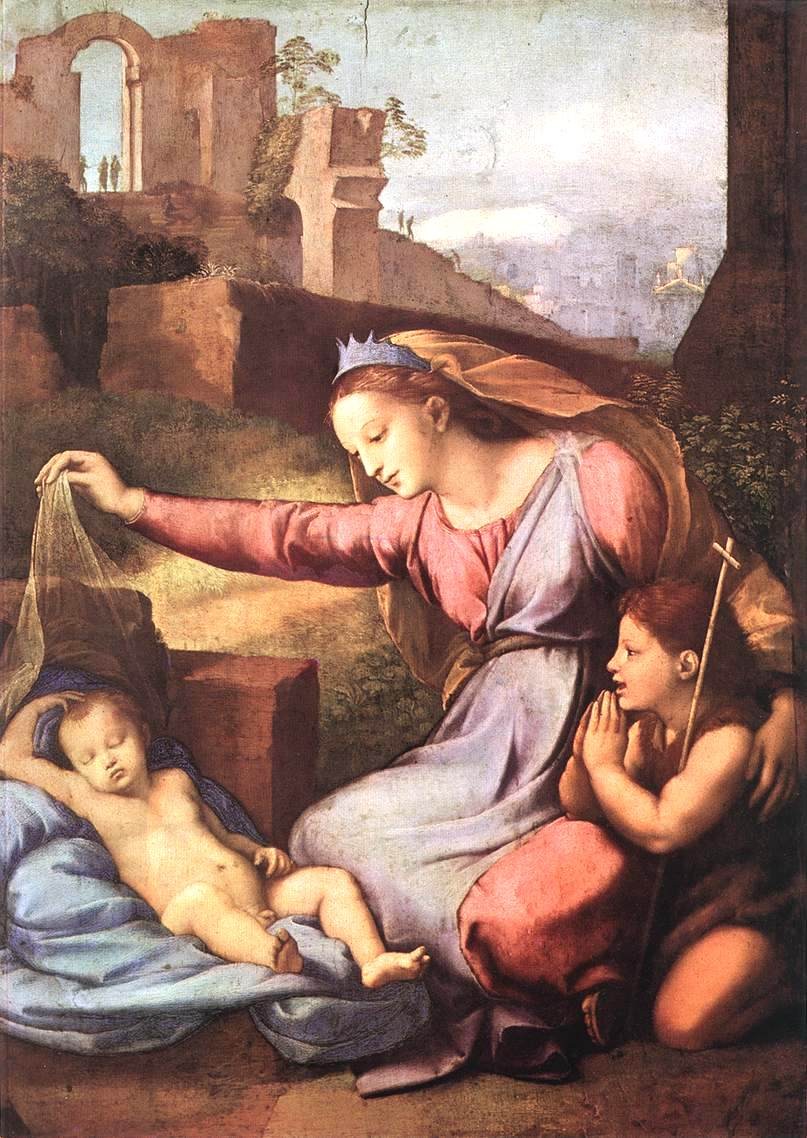 The Madonna of the Blue Diadem or The Madonna of the Veil by Raphael