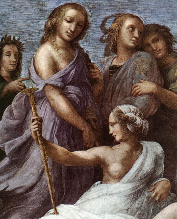 The Parnassus, from the Stanza delle Segnatura (detail) by Raphael