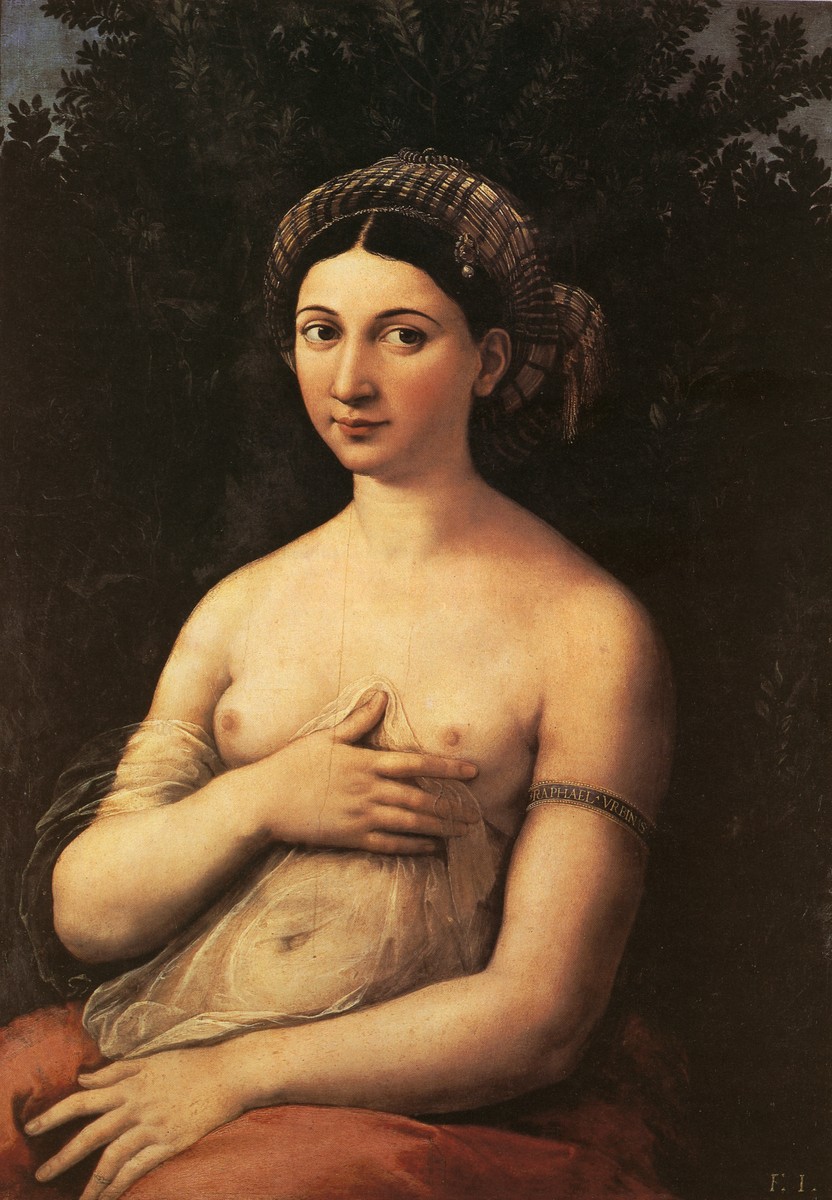 The Portrait of a Young Woman (La Fornarina) by Raphael