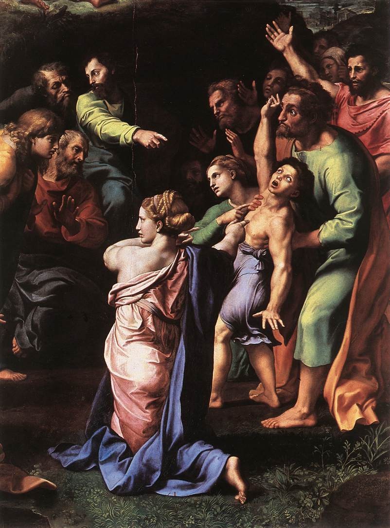 The Transfiguration (detail) by Raphael