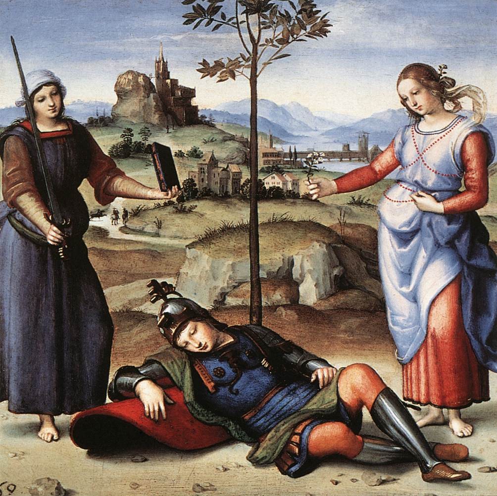 Vision of a Knight by Raphael
