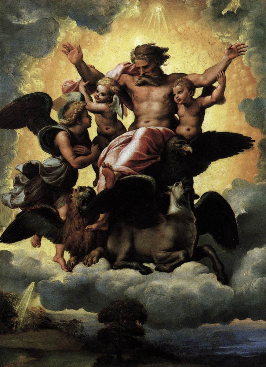 Vision of Ezekiel by Raphael