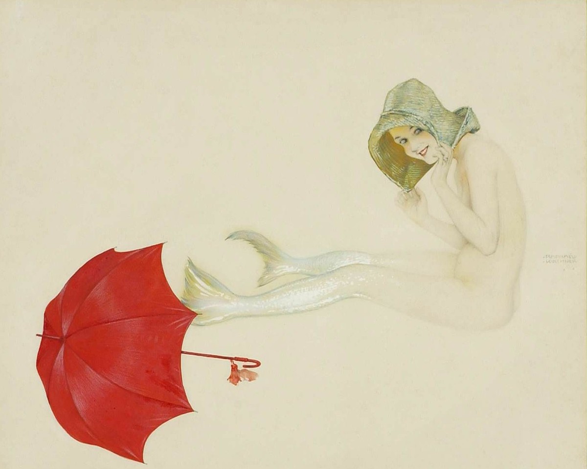 Mermaid by Raphael Kirchner