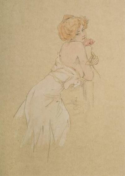 Nude Drawings by Raphael Kirchner