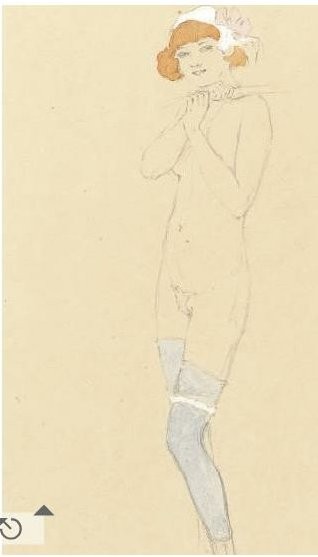 Nude Drawings by Raphael Kirchner