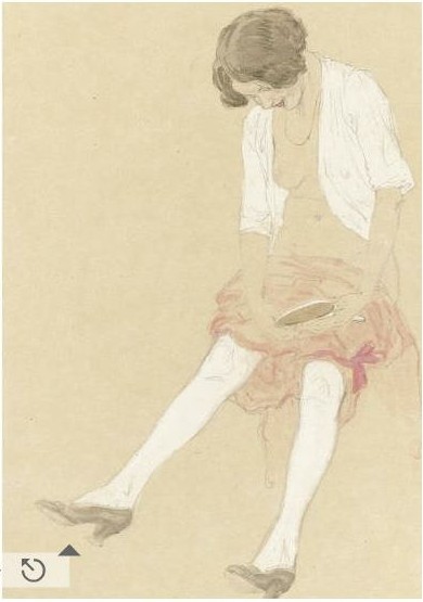 Nude Drawings by Raphael Kirchner