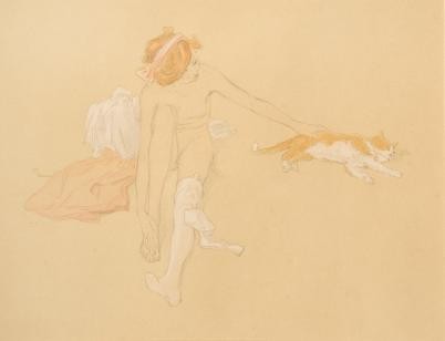 Nude Drawings by Raphael Kirchner