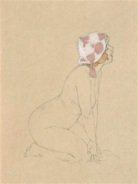 Nude Drawings by Raphael Kirchner