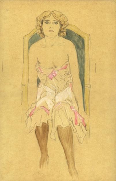 Nude Drawings by Raphael Kirchner
