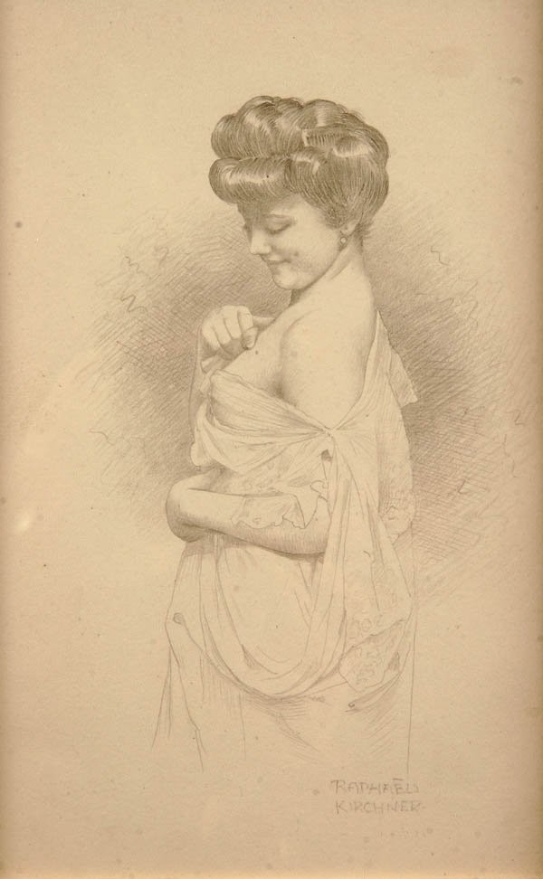 Nude Drawings by Raphael Kirchner