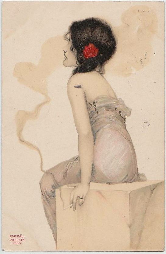 Smoking Women by Raphael Kirchner