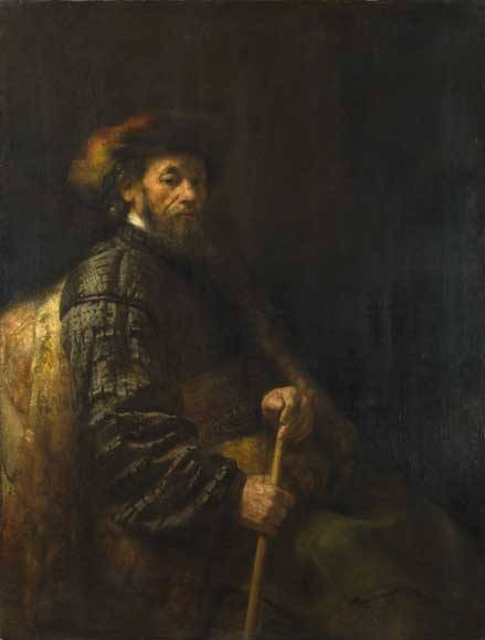 A Seated Man by Rembrandt