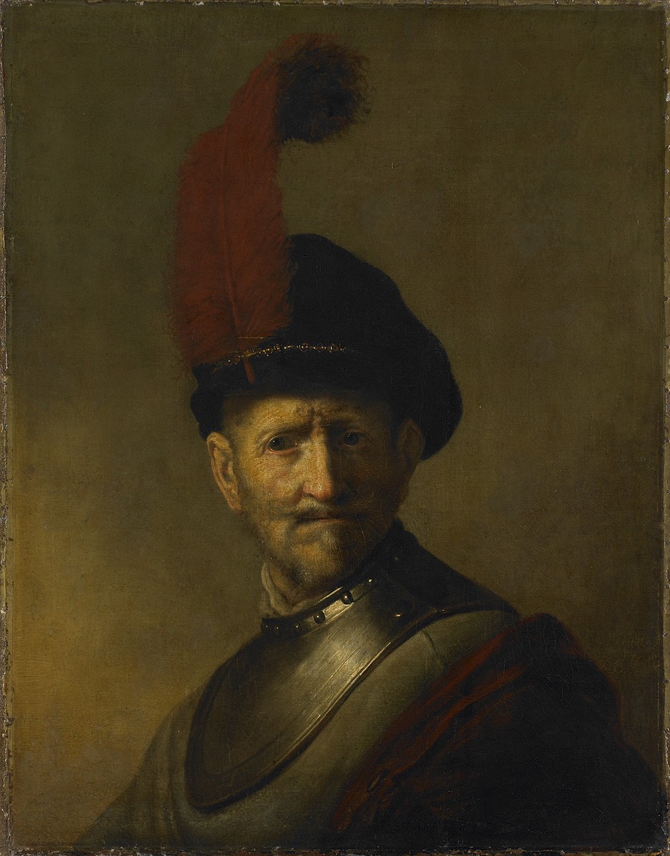 An Old Man in Military Costume (formerly called Portrait of Rembrandt's Father) by Rembrandt