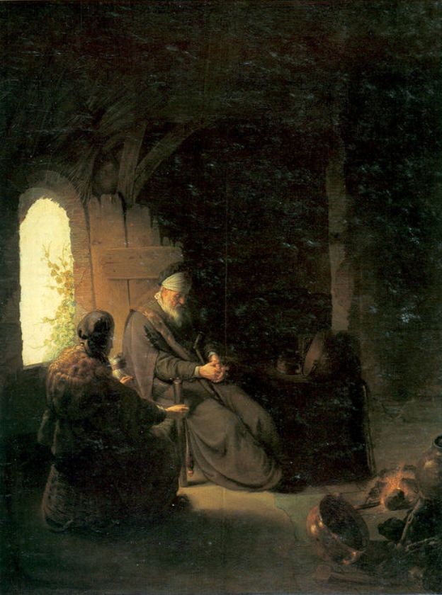 Anna and the Blind Tobit by Rembrandt
