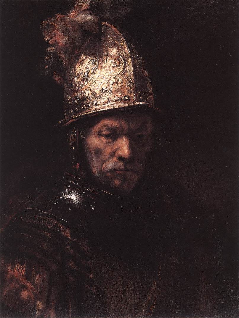 Man in a Golden Helmet by Rembrandt
