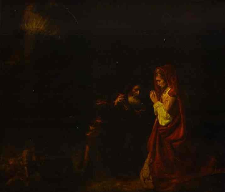Sacrifice of Manoah by Rembrandt