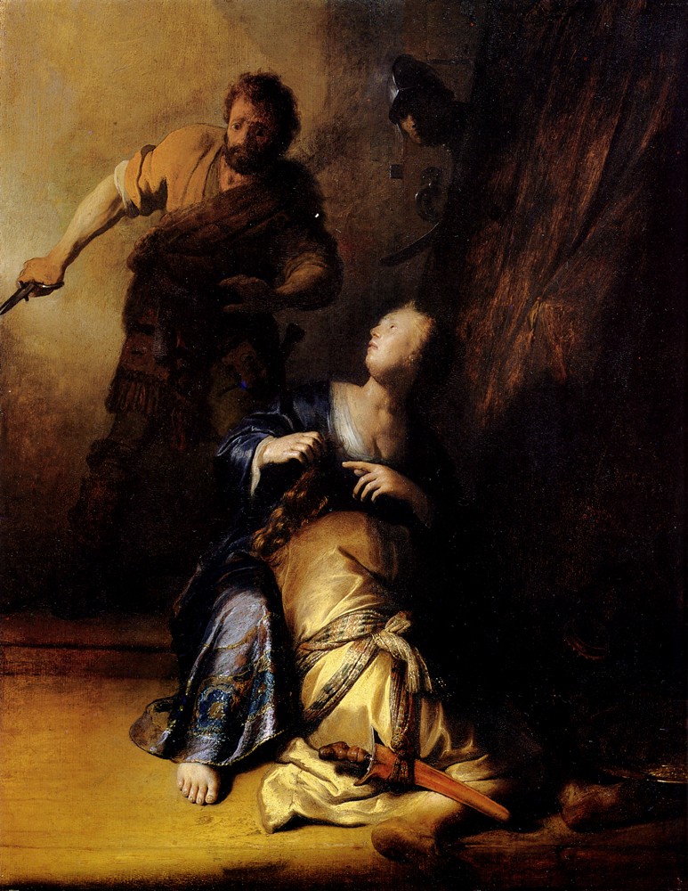 Samson And Delilah by Rembrandt