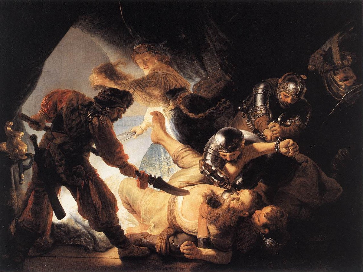 The Blinding of Samson by Rembrandt