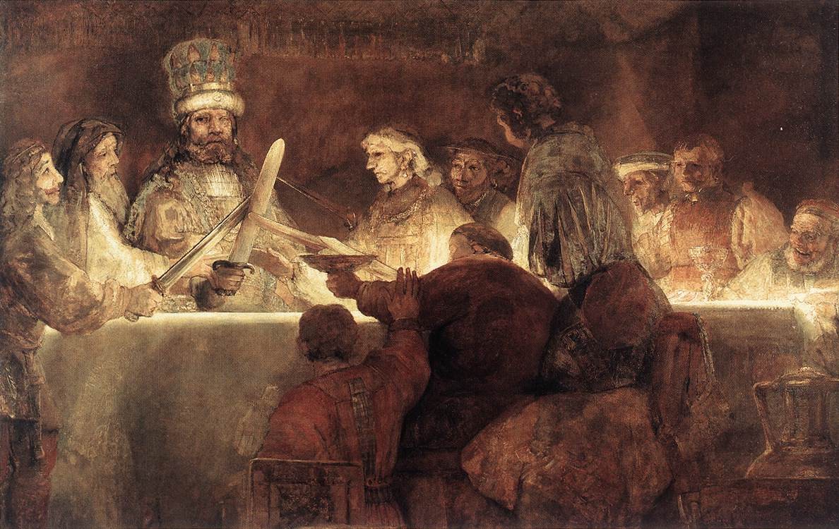 The Conspiracy of the Batavians by Rembrandt