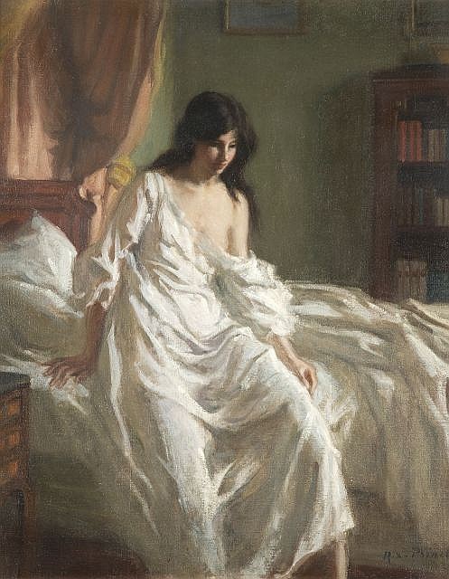 Le réveil by Rene Xavier Prinet