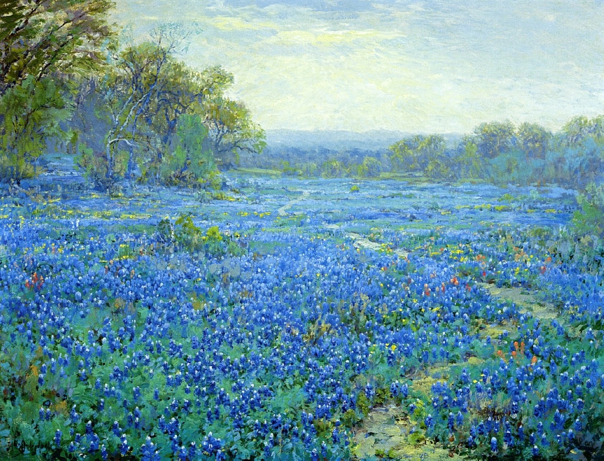 Bluebonnet Scene by Robert Julian Onderdonk