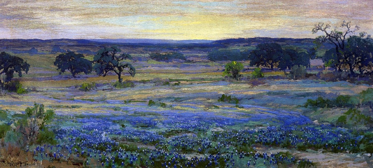 Bluebonnets at Dusk by Robert Julian Onderdonk