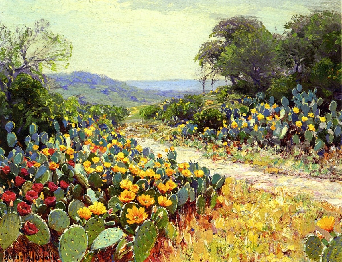 Cactus in Bloom by Robert Julian Onderdonk