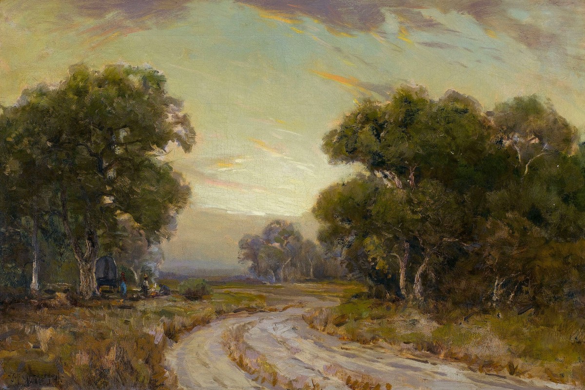 Evening Near Jackson, Southwest Texas by Robert Julian Onderdonk