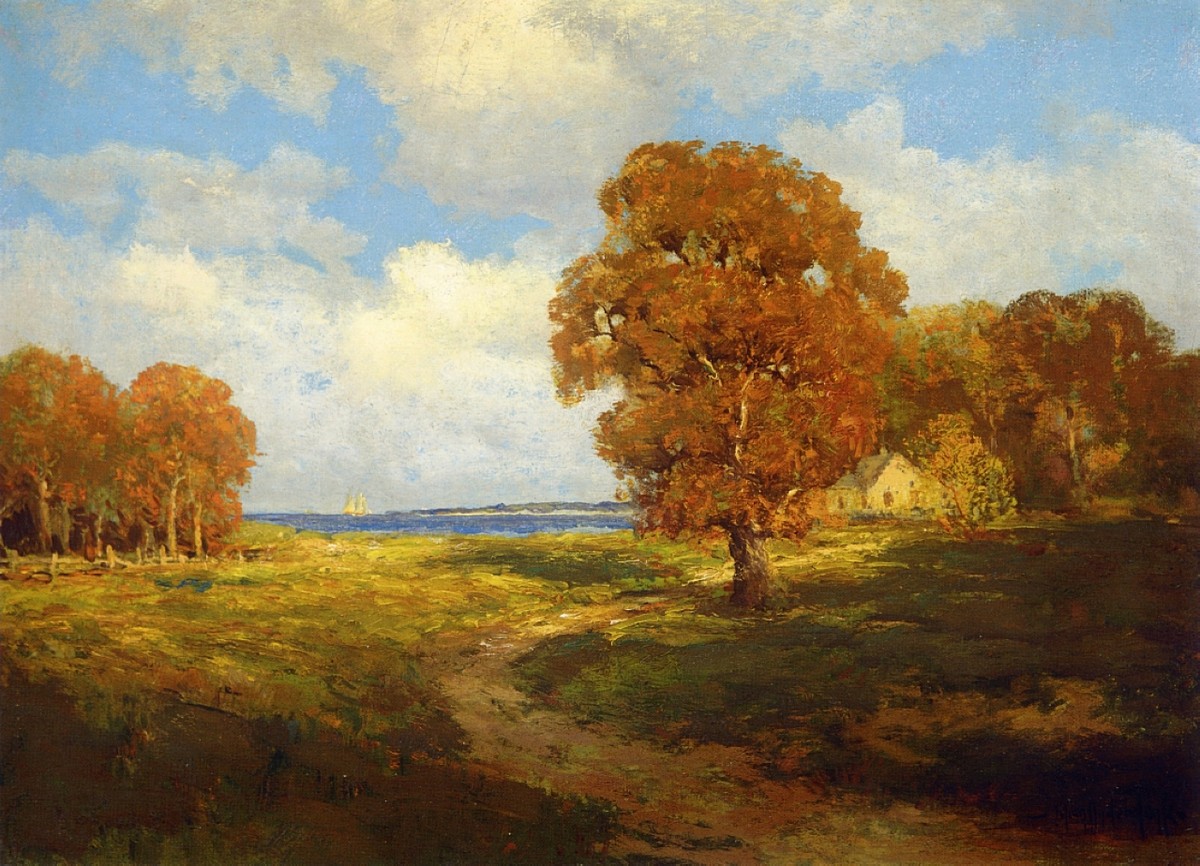 Glimpse of the Sea, Long Island by Robert Julian Onderdonk