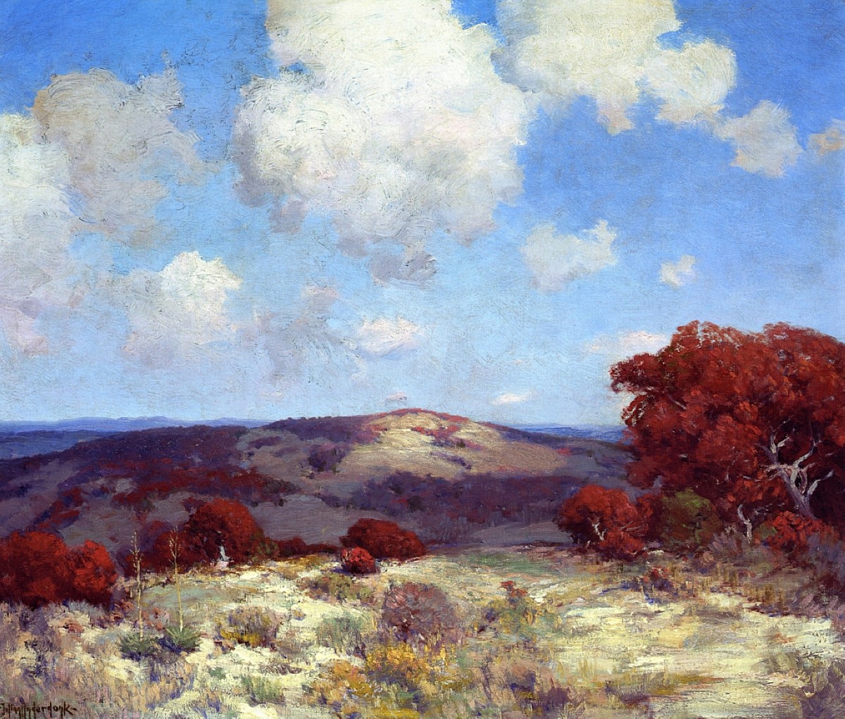 In the Hills of the Spanish Oaks by Robert Julian Onderdonk
