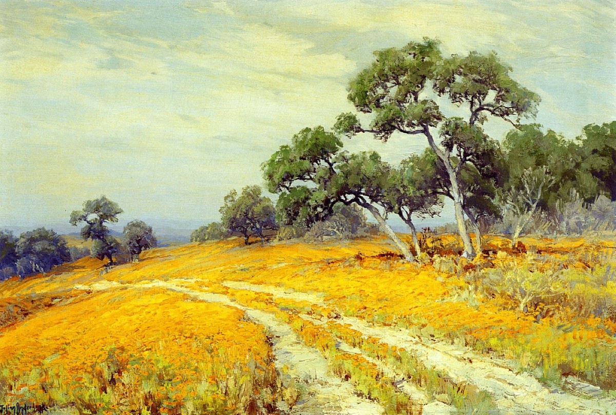 Landscape with Coreopsis by Robert Julian Onderdonk