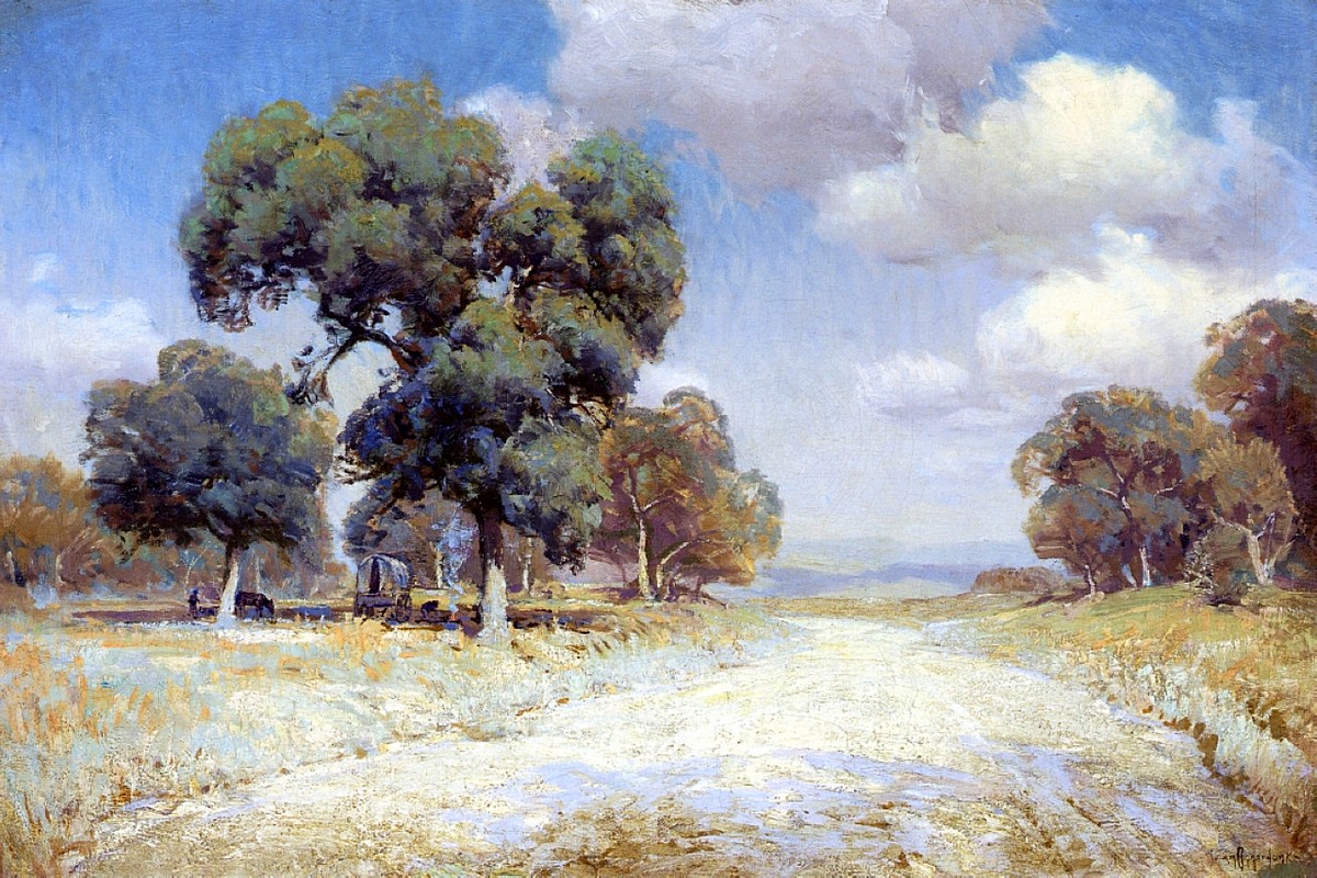 Landscape with Wagon by Robert Julian Onderdonk
