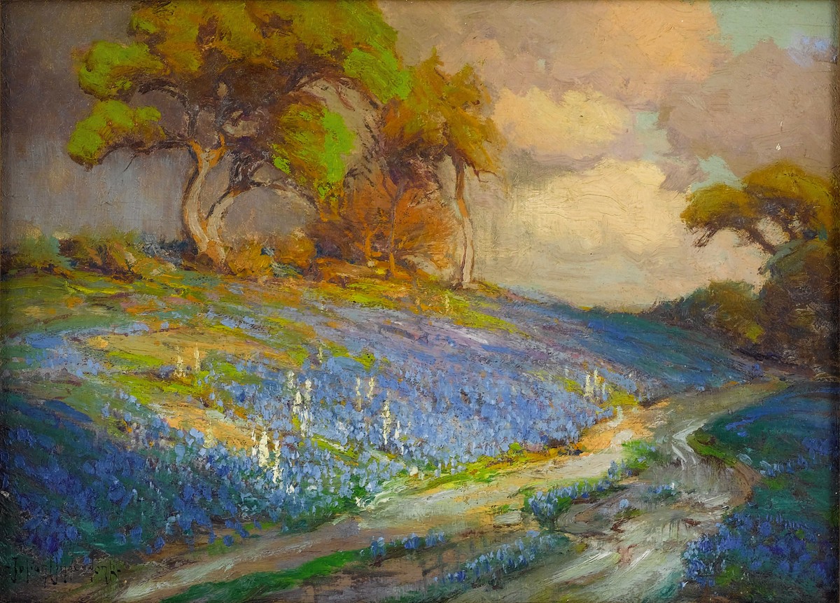 Late Afternoon in the Bluebonnets, S. W. Texas by Robert Julian Onderdonk