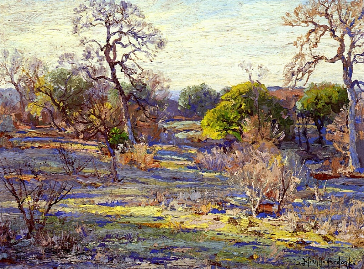 Late Afternoon, Alamo Heights, San Antonio, Texas by Robert Julian Onderdonk