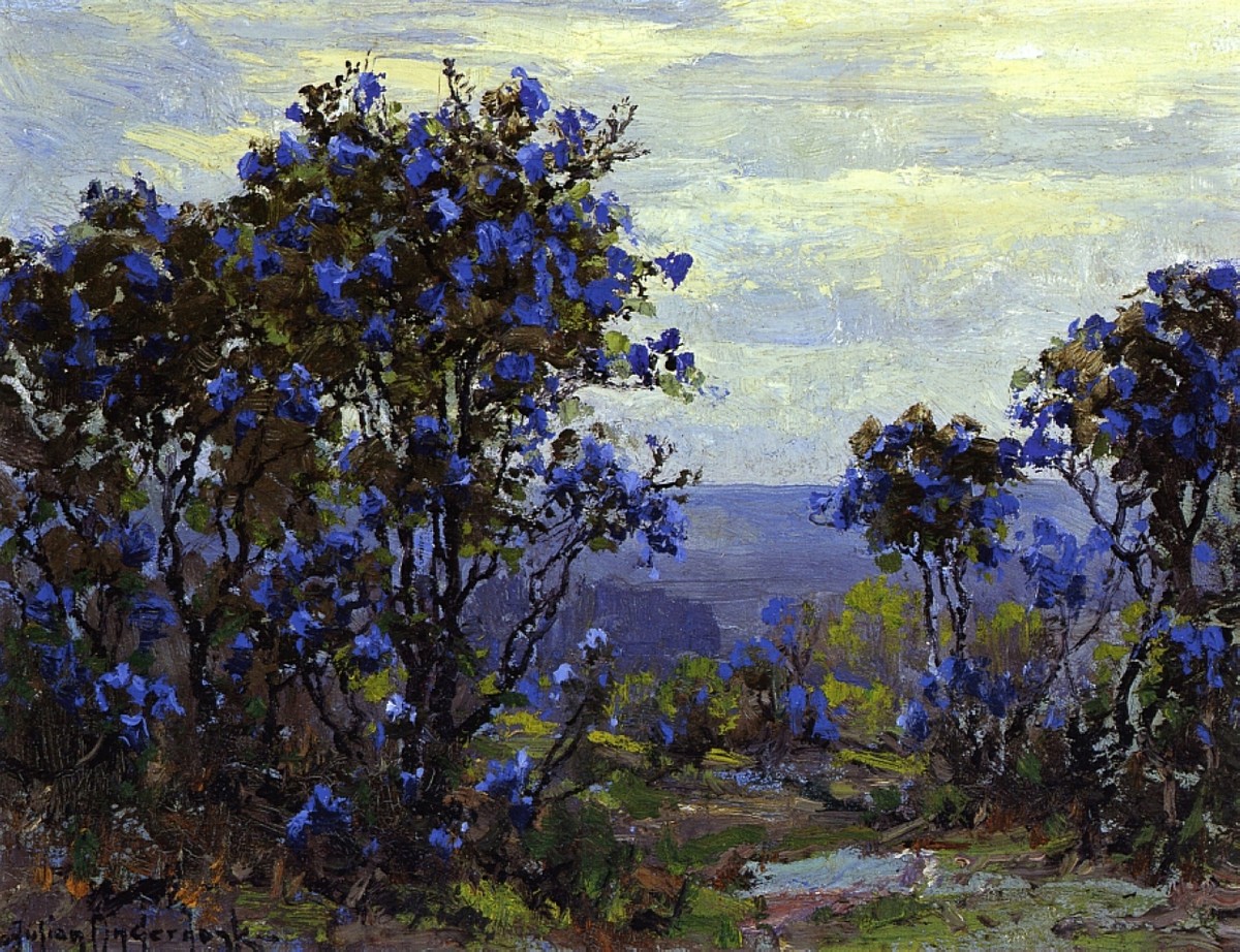 Mountain Laurel in Bloom by Robert Julian Onderdonk