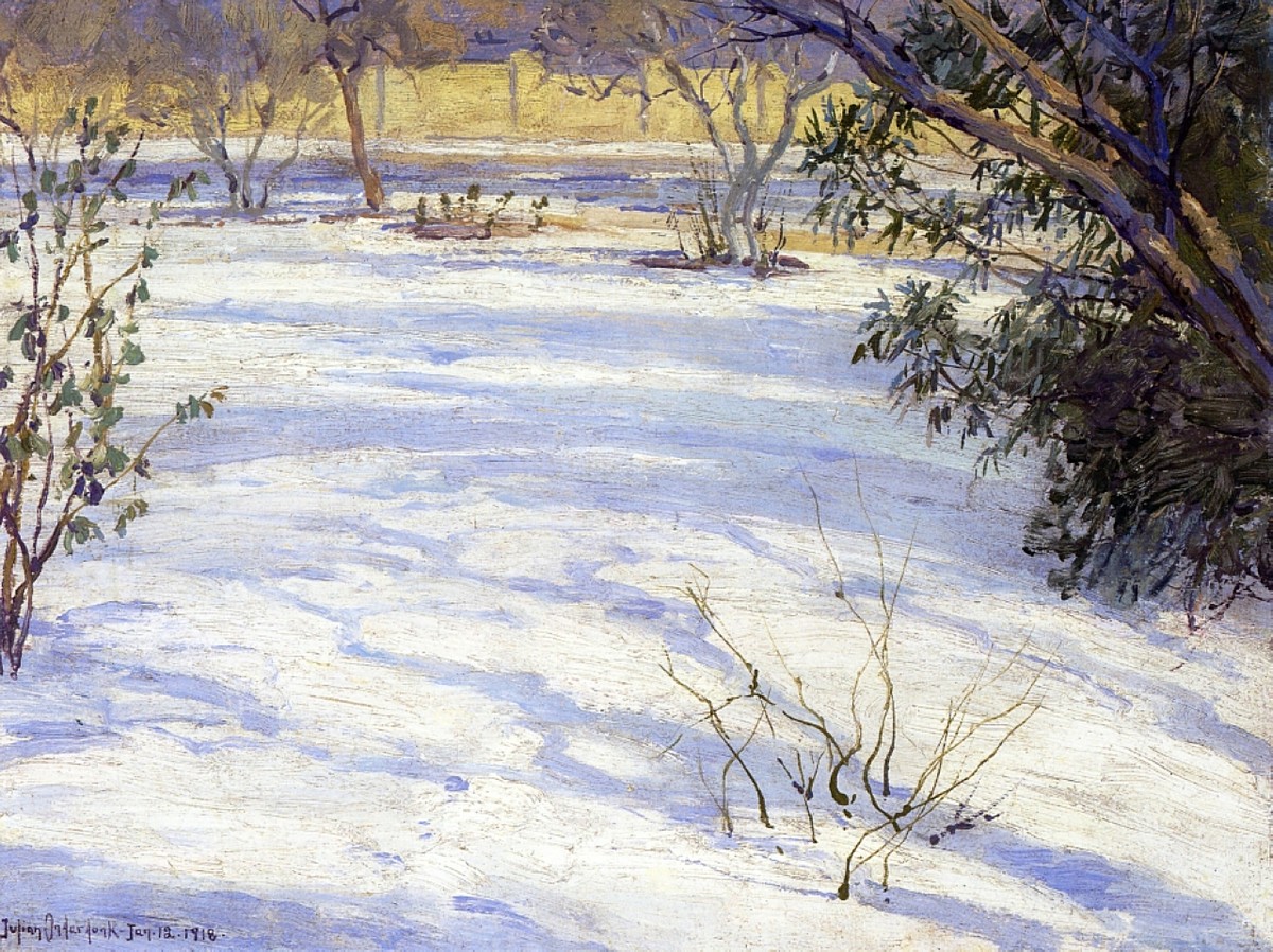 Snow Scene by Robert Julian Onderdonk