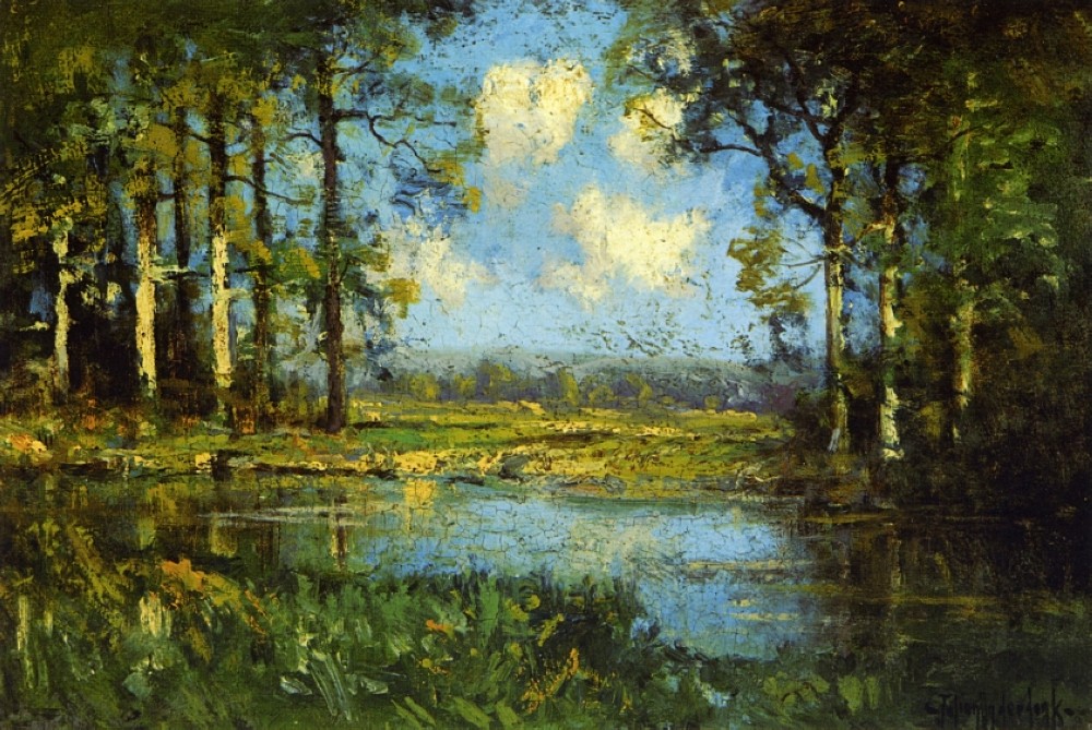 The Woodland Pool by Robert Julian Onderdonk
