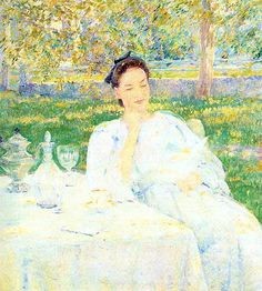 In the Garden by Robert Lewis Reid