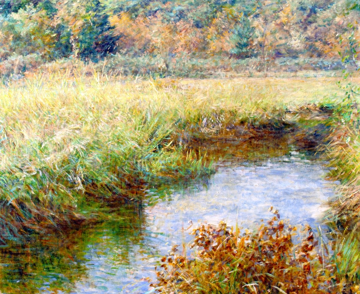 Meadow with Brook, Medfield, Massachusetts by Robert Lewis Reid