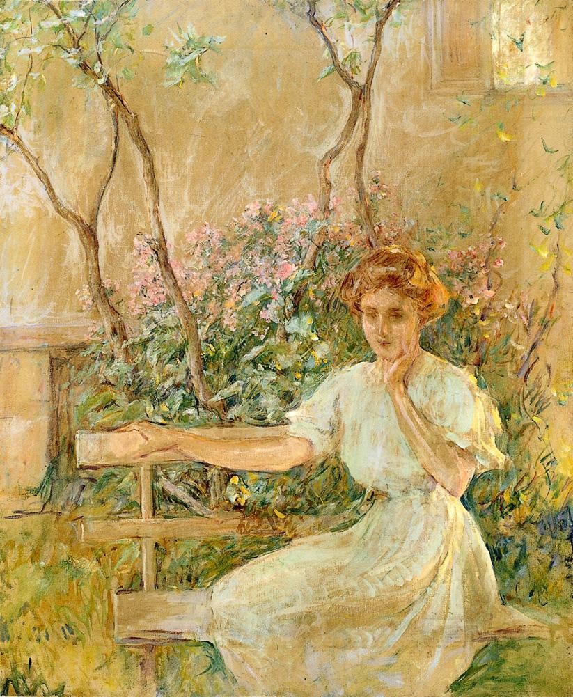 The Garden Seat by Robert Lewis Reid
