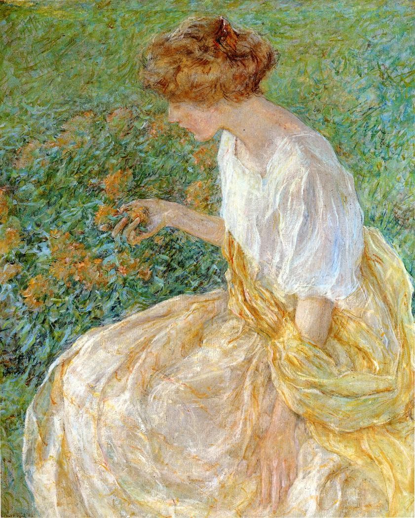 The Yellow Flower by Robert Lewis Reid