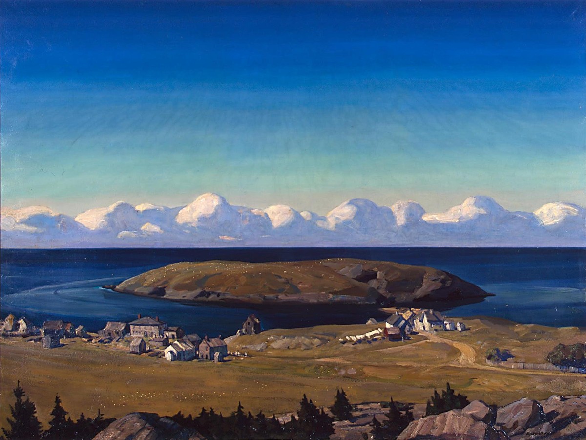 Island Village, Coast of Maine by Rockwell Kent