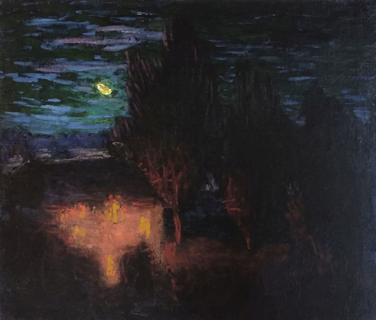 Moonlit Landscape with Tall Trees by Roderic O'Conor
