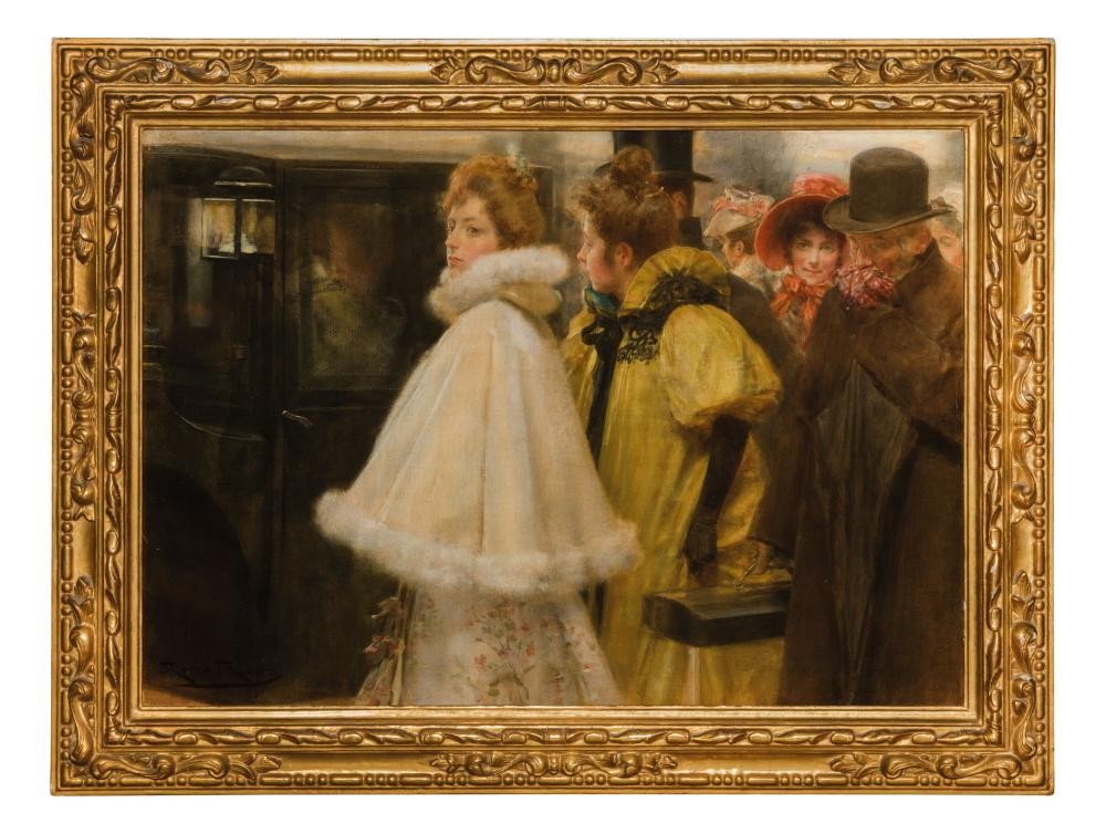 Paris, à la sortie d'un bal by Roman Ribera Cirera