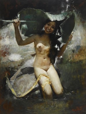 Balinese girl by Romualdo Locatelli