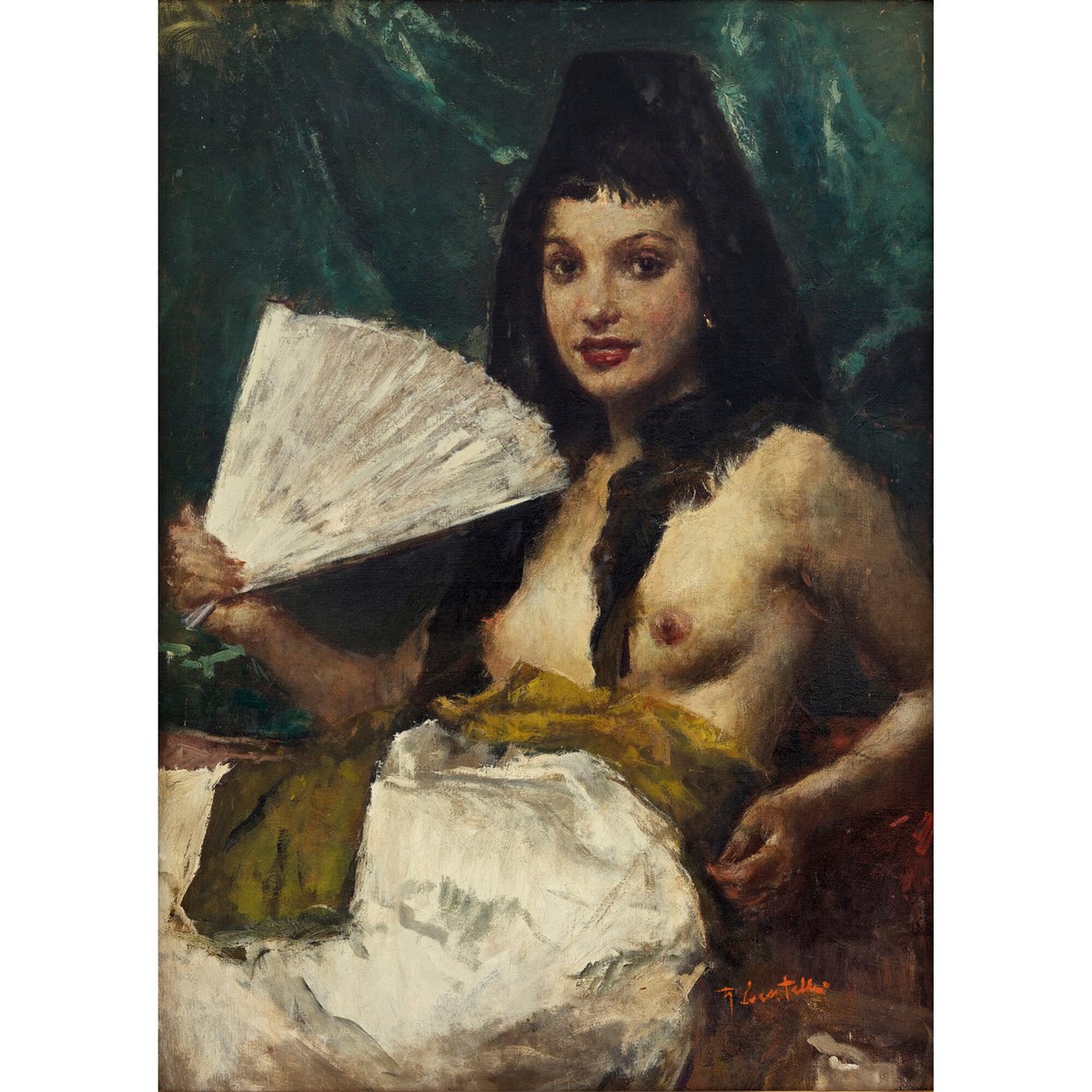 The lady from Madrid by Romualdo Locatelli