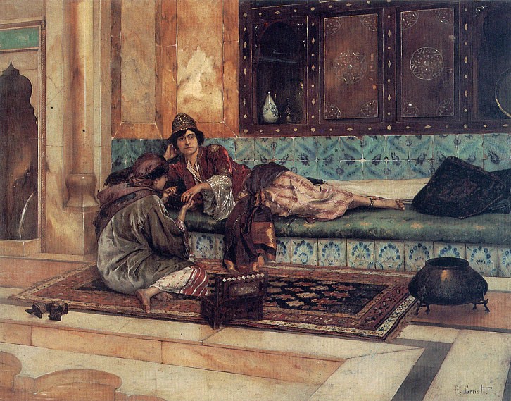 The Manicure by Rudolf Ernst