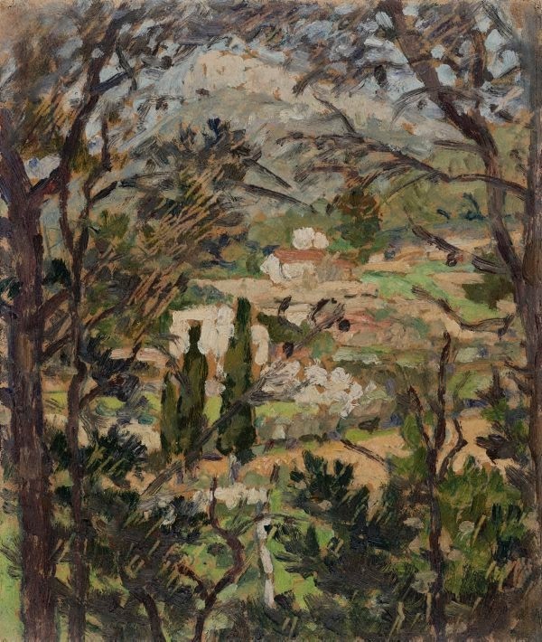 Sketch for 'The cypresses (Cassis)' by Rupert Bunny