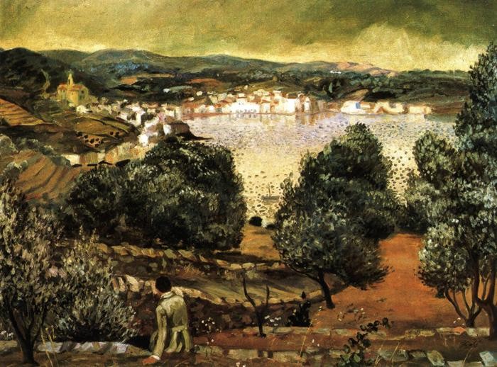 Olive Trees. Landscape at Cadaques by Salvador Dali