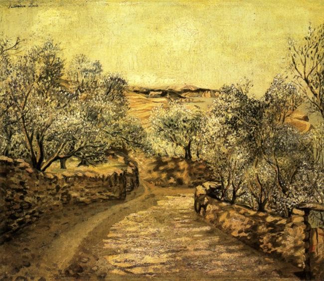 The Lane to Port Lligat with View of Cap Creus by Salvador Dali